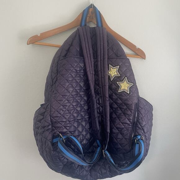 Oliver Thomas Backpack Womens Metallic blue Quilted Tennis Racket bag - Picture 9 of 16